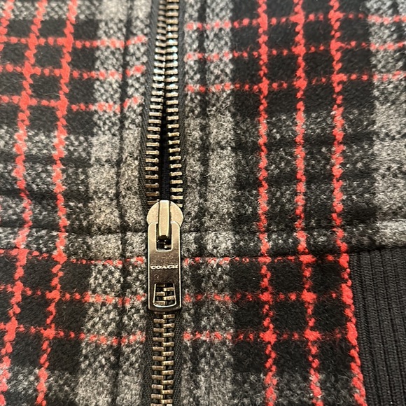 Coach wool varsity jacket with leather sleeves - Picture 3 of 7